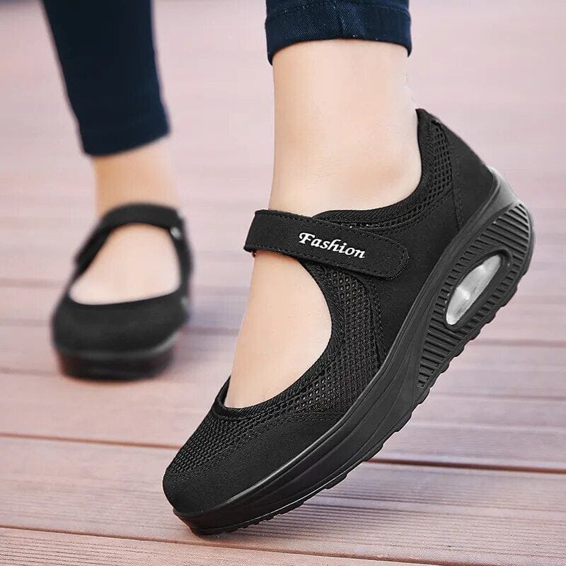 2022 New Women's Light Fashion Breathable Mesh Wedge Heels Shoes Casual Shoes Mesh Outdoor Sports Running Designer Sneakers Sloma Shop 