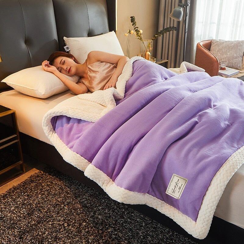 Cobertor Peluciado Europa + Frete Grátis (PROMOÇÃO) Sloma Shop Purple 150x200cm(59x78in) CN