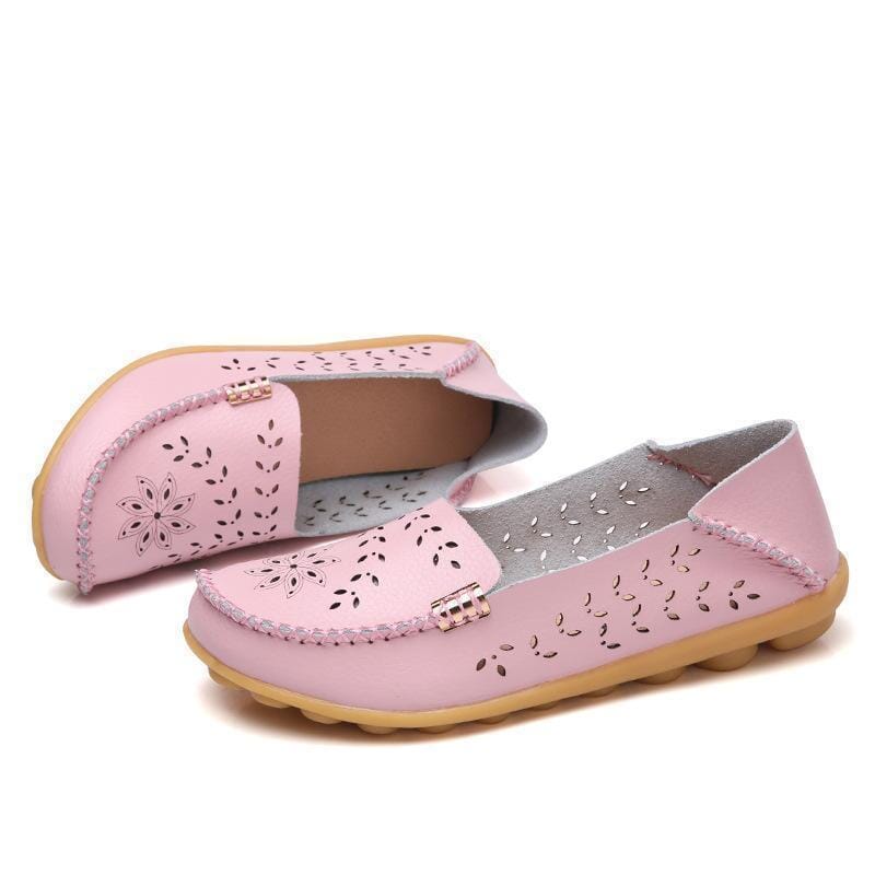 Hollow flat shoes Sloma Shop Pink 5 
