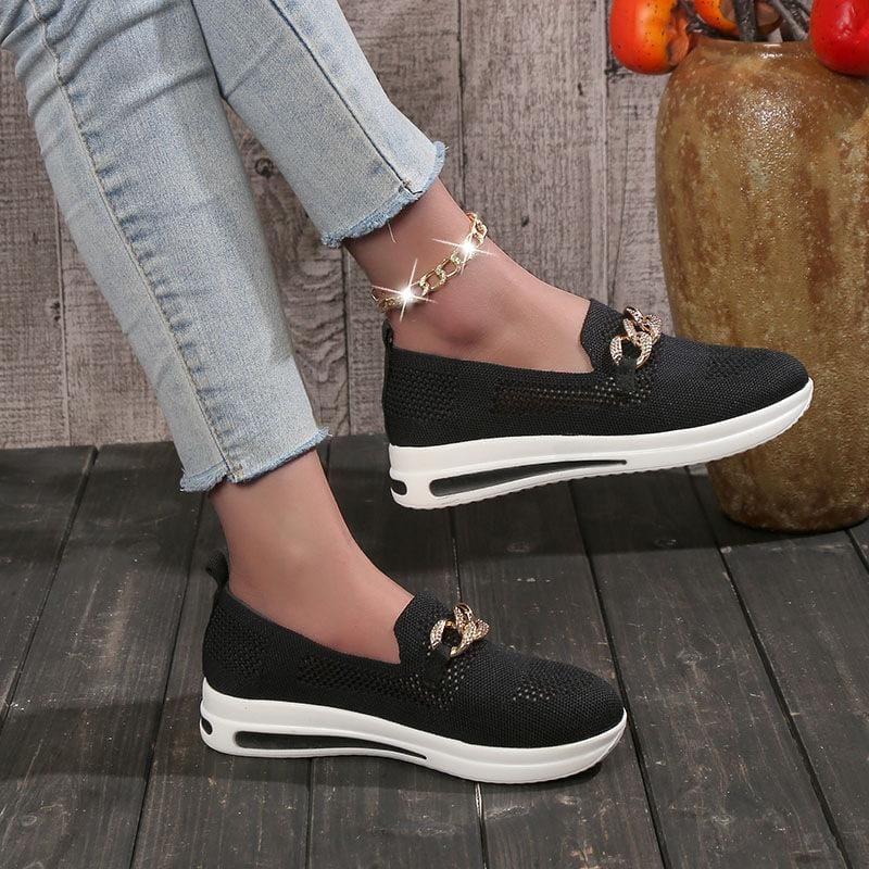 Last Day 49% OFF - Women's Woven Breathable Orthopedic Wedge Sneakers Sloma Shop 