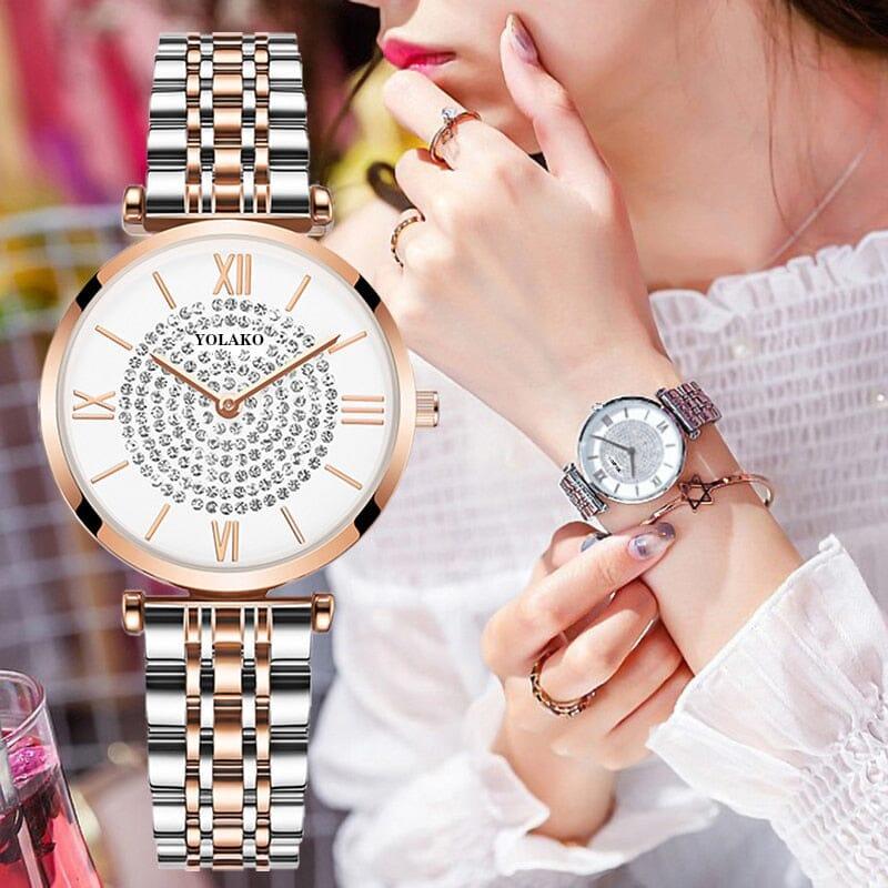 Relógio Feminino Diamante Elegance ® + Frete Grátis N22 Sloma Shop 