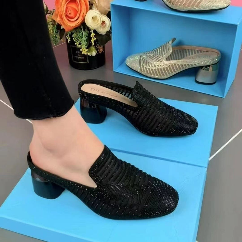 Summer fashion comfortable casual high heel slippers Sloma Shop 